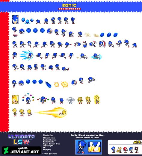 Sonic Ultimate Lsw Sheet By Qsab101 On Deviantart