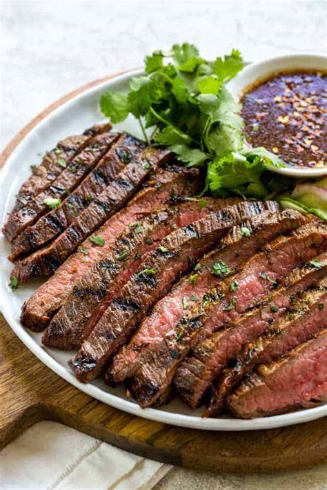 Grilled Flank Steak With Asian Inspired Marinade Recipe Ocean