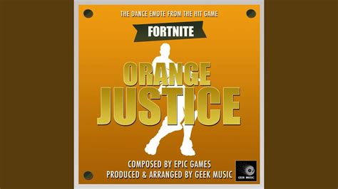 Fornite Battle Royale Orange Justice Dance Emote Youtube