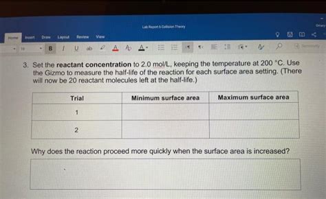 Read book student exploration collision theory gizmo answer key. Activity A Collision Theory Gizmos - Collision Theory Gizmo Activity Doc Reaction Kinetics ...