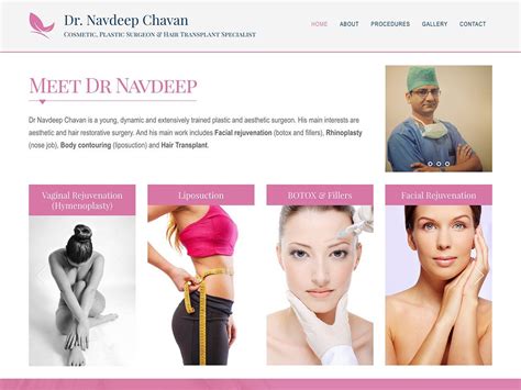 Drnavdeepchavancom — Website Design And Development For A Cosmetic Surgeon Beautiful Website