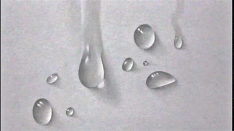 How To Draw Realistic Water Drop Pencil Drawing Youtube