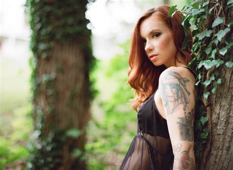 Hd Wallpaper Hattie Watson Model Tattoos Tattoo Arm Girl Woman Female Tree Trees Redhead Blouse