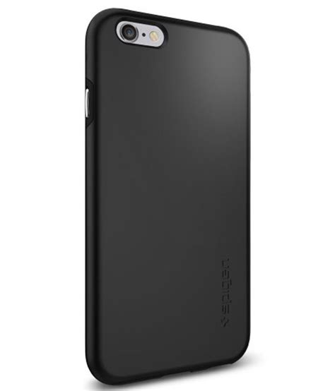 Spigen Iphone 6s6 Case Thin Fit Hybrid Black Sgp11730 Plain Back