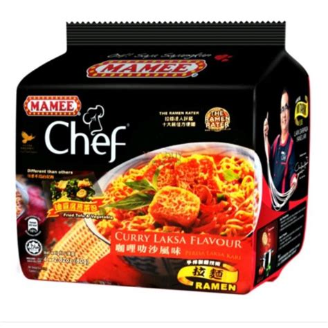 Mamee Chef Curry Laksa Flavour Instant Noodle G X Shopee Singapore