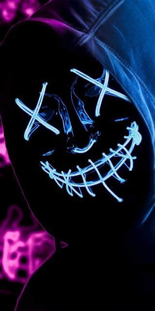 65 Neon Mask Boy Wallpaper For Homescreen And Lockscreen Wallpaper