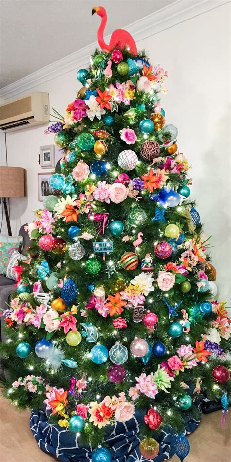Tropical Decorated Christmas Trees