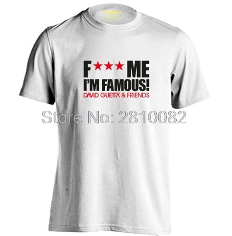 David Guetta Fk Me Im Famous Mens And Womens Letters Printed T Shirtt Shirtprint T Shirtdavid