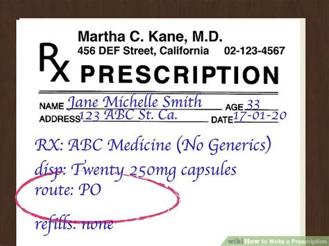 How To Write A Prescription 15 Steps With Pictures Wikihow