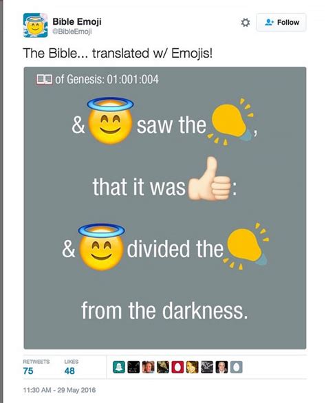 emoji bible translates scriptures into smileys the new york times