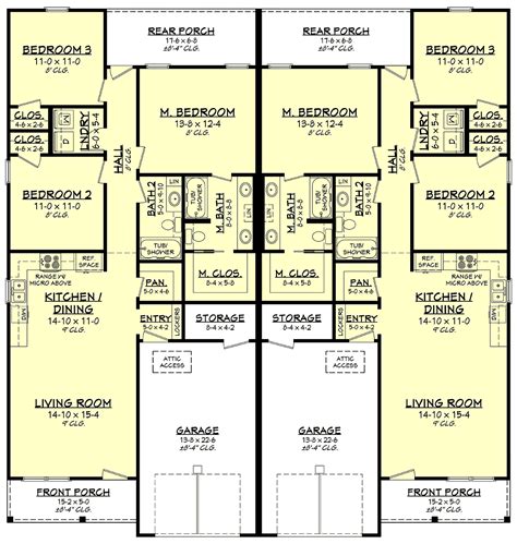 Duplex Plans Multi Family Plans Searching Made Simple