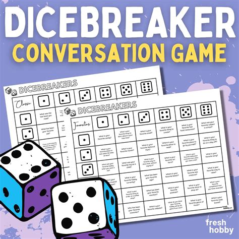 Dicebreaker Simple Icebreaker Conversation Game For All Ages Hours Of Fun Dicebreaker Is A
