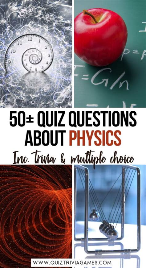 50 Physics Quiz Questions And Answers Quiz Trivia Games