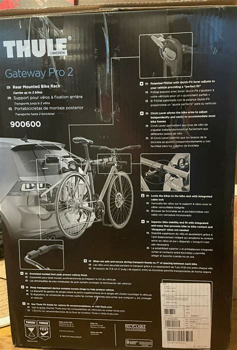 早い者勝ち ASYストアThule Gateway Pro Trunk Bike Rack Bike Black One Size nurie com
