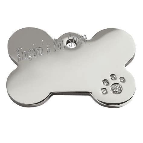 Free Shipping 316l Stainless Steel Pet Tags Diamond Stainless Steel Dog