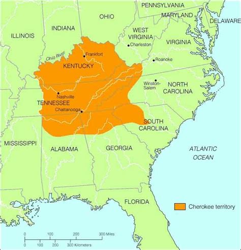 Map Cherokee Territory Native American Cherokee Cherokee History