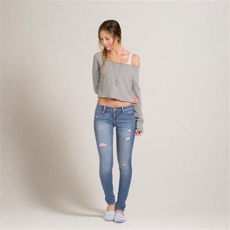 Hollister Ryan Super Skinny Jeans Girls Jeans Bottoms 65 Liked On Polyvore Featuring Bottoms