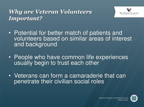 Ppt Hospice Veteran Volunteers Outreach And Support Powerpoint