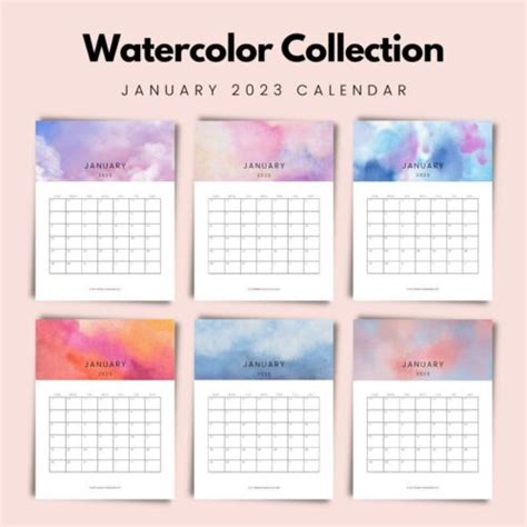 Free January Calendar 2023 24 Designs With Instant Download