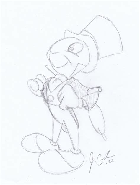 Jiminy Cricket Sketch By Panda Jenn On Deviantart
