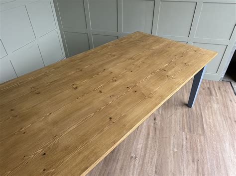 Bespoke Large Plank Top Kitchen Dining Table