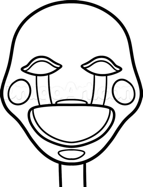 How To Draw The Puppet Easy Step 6 Fnaf Coloring Pages Fnaf Drawings