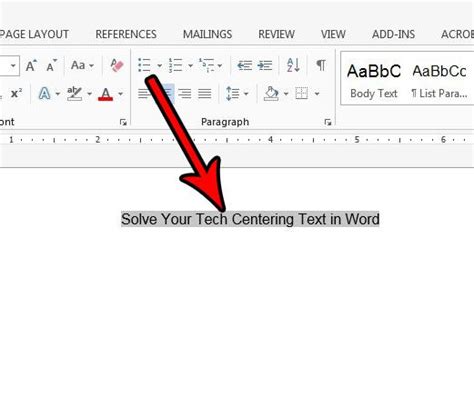 How To Center Text In Microsoft Word Solve Your Tech