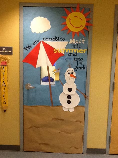 Olaf Summer Classroom Door Door Decoration For Preschool Door