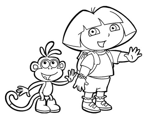 Dora s free and boots2822. Print & Download - Dora Coloring Pages to Learn New Things