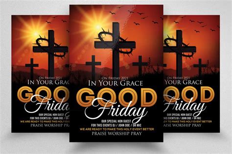 Good Friday Church Service Flyer 2081044