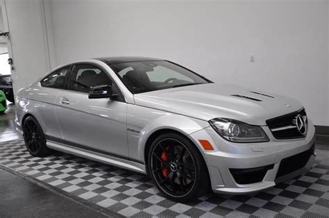 2014 Mercedes Benz C63 Amg Silverblack 507 Edition Only 11700 Miles