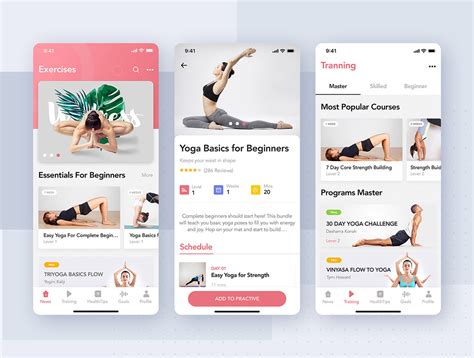 Yoga Fitness App Ui Kit On Behance