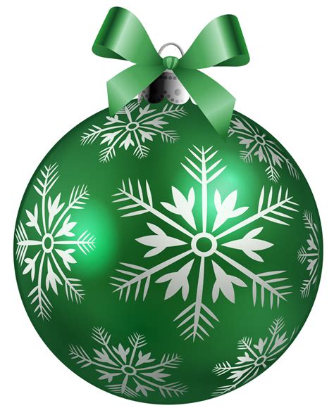 Large Transparent Green Christmas Tree With Ornaments