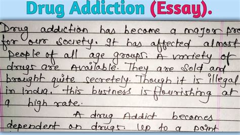💄 Essay On Drug Addiction In 200 Words Short And Long Paragraph On