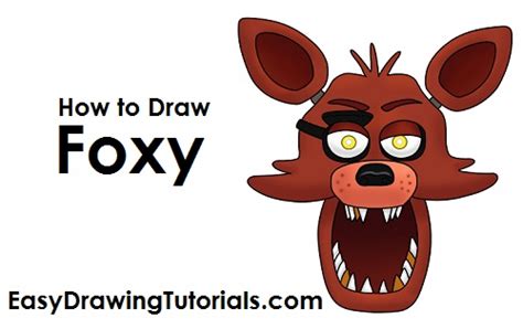 How To Draw Foxy Five Nights At Freddys