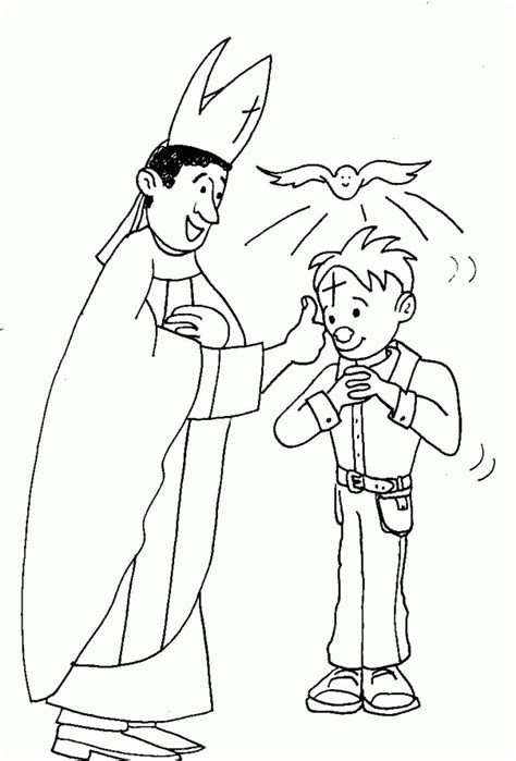 If you like 7 sacraments, you might love these ideas. Sacrament Of Confirmation Coloring Page Sacrament Of ...