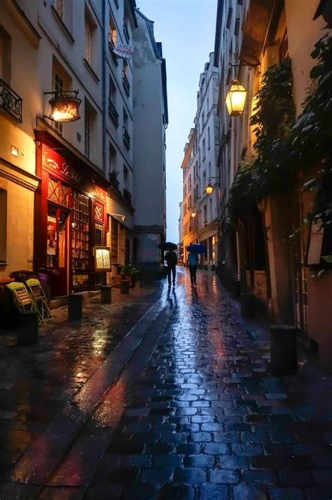 Rue De Lanneau In The Rain Best Vacation Destinations Paris At Night