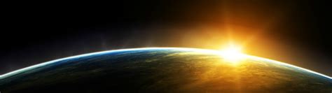 Wallpaper 3840x1080 Px Earth Multiple Display Space Sunrise