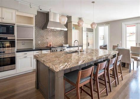 White Kitchen Cabinets with Dark Countertops - Designing Idea