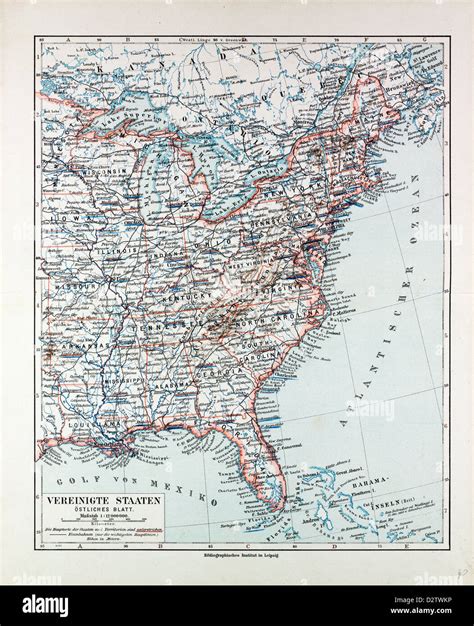 Eastern United States Map Hi Res Stock Photography And Images Alamy