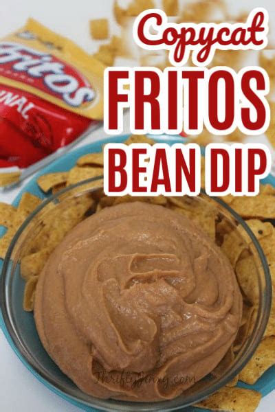 Copycat Fritos Bean Dip Recipe Thrifty Jinxy