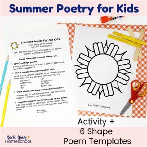 Free Summer Poetry Fun For Kids Activity Pack Rock Your Homeschool