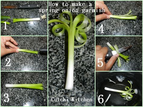 How To Make A Spring Onion Garnish Remove The Root And Keeping About