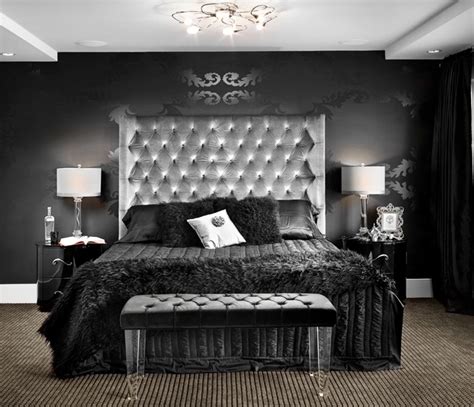Gorgeous Black Art Deco Bedroom White Bedroom Decor Glamourous