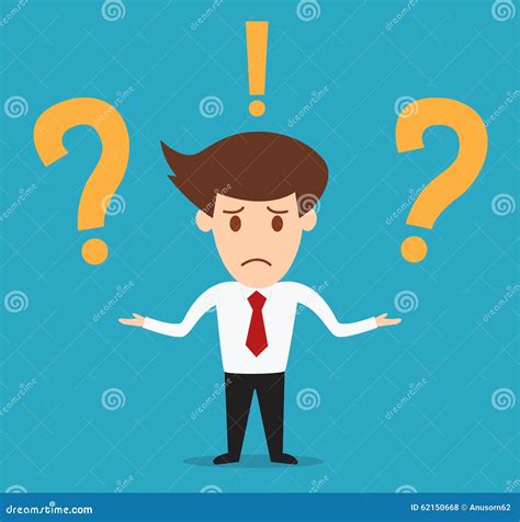 businessman with question marks stock illustration illustration of idea business 62150668
