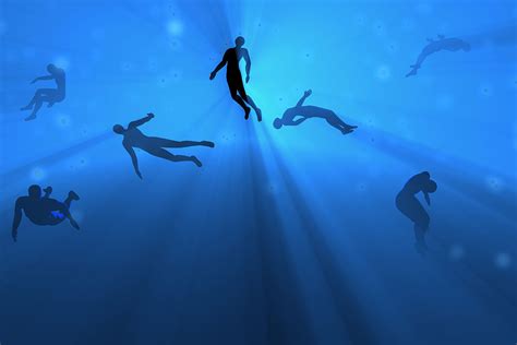 Someone Drowning Underwater