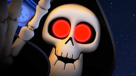 Funny Animated Cartoon Spookiz Halloween Skeleton Teacher Is Scary