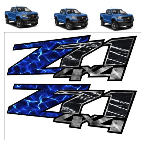 Chevy 4x4 Decals Z71 Off Road Sport Truck Bed Side Replacement Oem