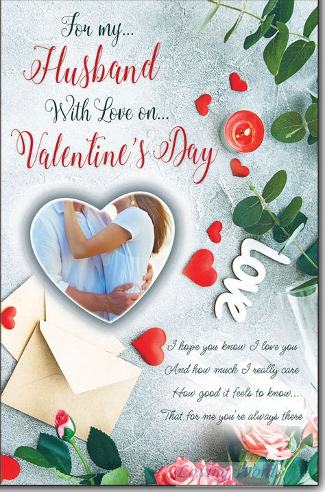 for my husband with love on valentine s day greeting cards by loving words