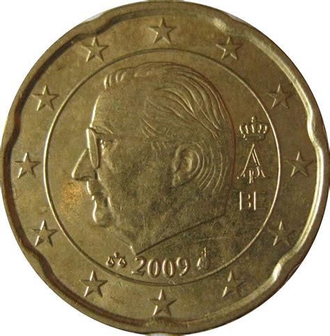 20 cents d'euro Albert II (2e carte, 2e type, 1ère effigie) - Belgique